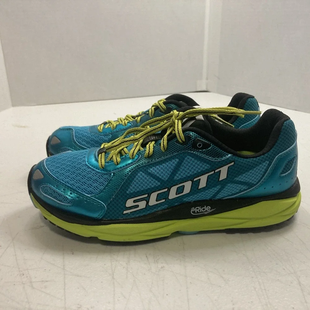 New Scott‎ AF+ Trainer Running Shoes Trainers Teal Yellow Women's Size 7.5